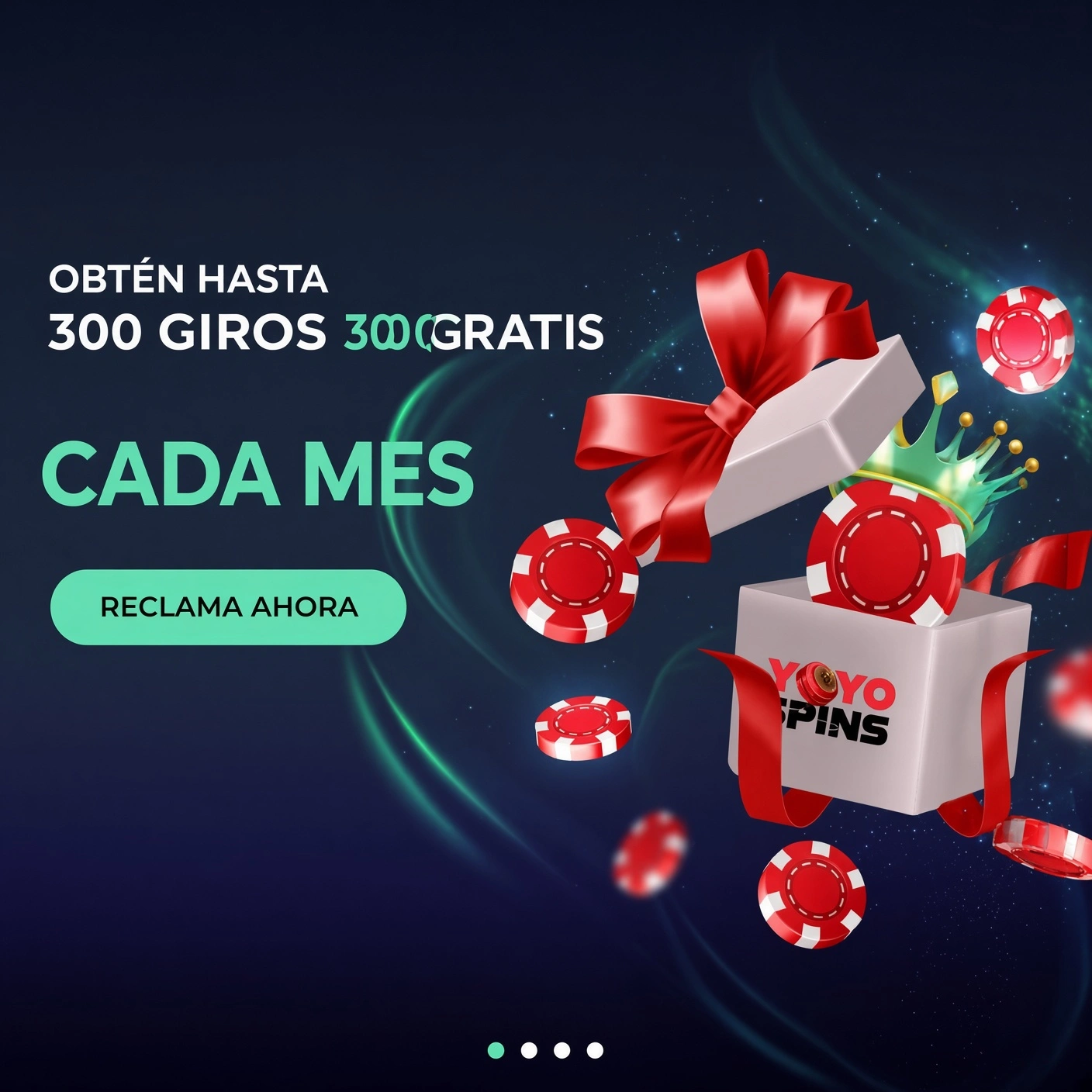 Vista previa de la landing de afiliado de Yoyospins casino
